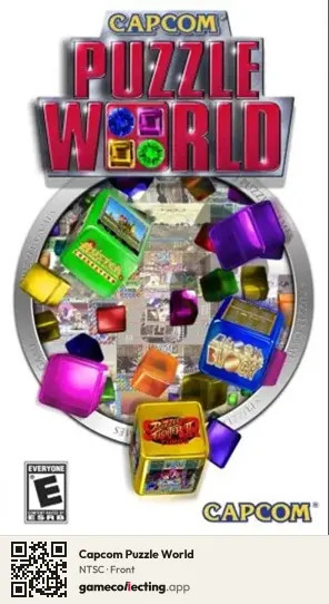 Capcom Puzzle World PlayStation Portable, NTSC box front