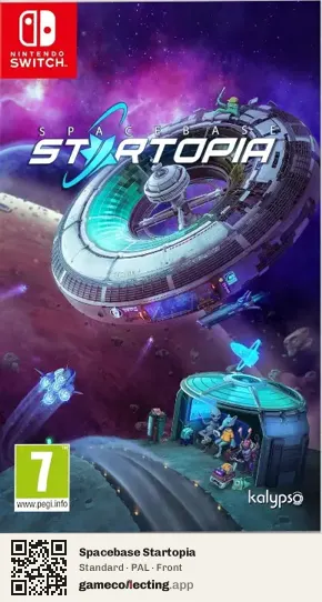 Spacebase Startopia Nintendo Switch, PAL box front