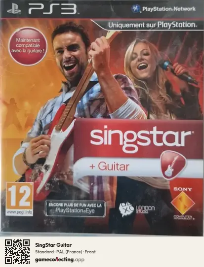 SingStar Guitar PlayStation 3, France box front