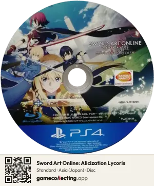 Sword Art Online: Alicization Lycoris PlayStation 4, Asia disc