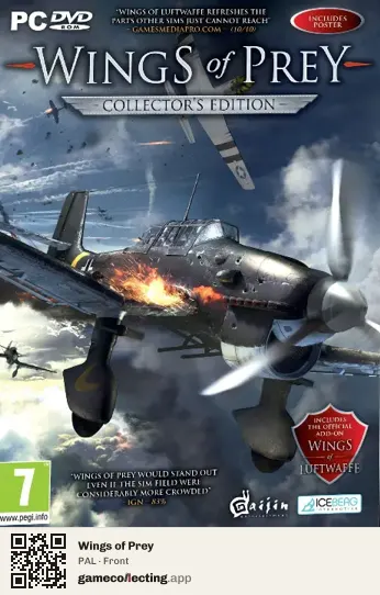 Wings of Prey Computer, PAL box front