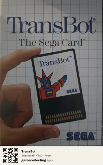 TransBot Sega Master System, NTSC box front