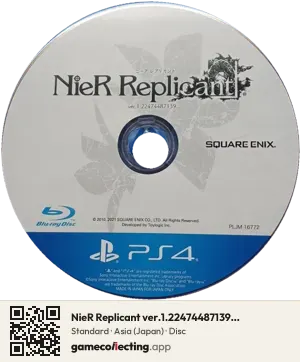 NieR Replicant ver.1.22474487139... PlayStation 4, Asia disc