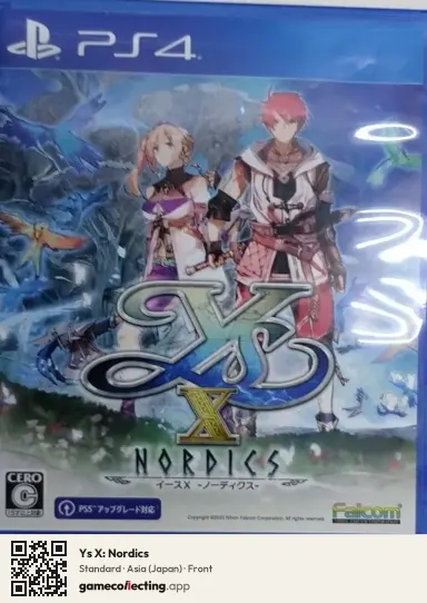 Ys X: Nordics PlayStation 4, Asia box front