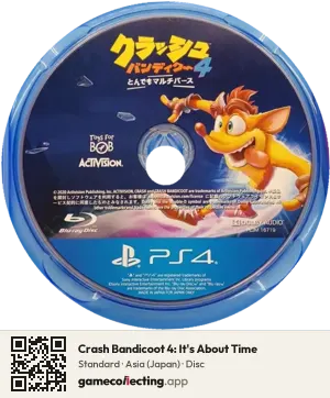Crash Bandicoot 4: It's About Time PlayStation 4, Asia disc