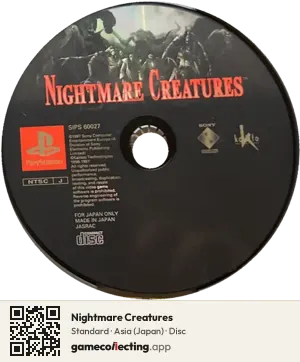 Nightmare Creatures PlayStation, Asia disc