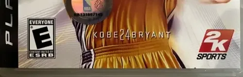 NBA 2K10, the ESRB box on its front
