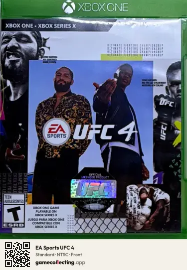 EA Sports UFC 4 Xbox One, NTSC box front