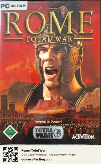 Rome: Total War Computer, Germany box front