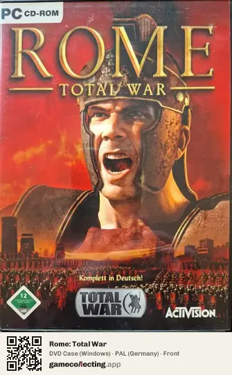 Rome: Total War Computer, Germany box front