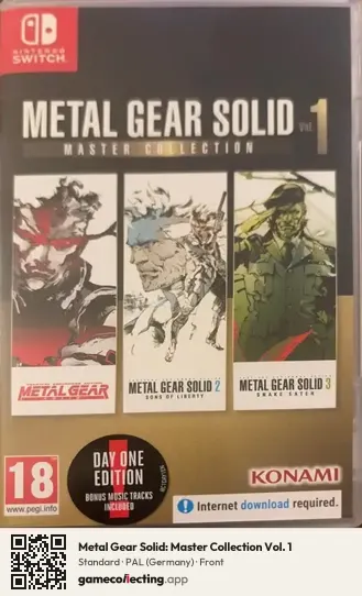 Metal Gear Solid: Master Collection Vol. 1 Nintendo Switch, Germany box front