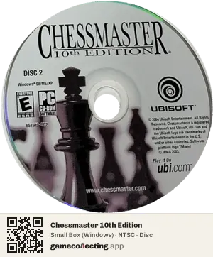 Chessmaster 10th Edition Computer, NTSC disc