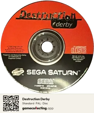 Destruction Derby Sega Saturn, PAL disc