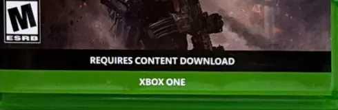 Call of Duty: Modern Warfare, the ESRB box on its front