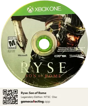 Ryse: Son of Rome Xbox One, NTSC disc