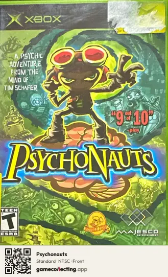 Psychonauts Xbox, NTSC box front