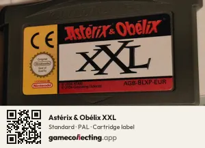 Astérix & Obélix XXL Game Boy Advance, PAL cartridge label