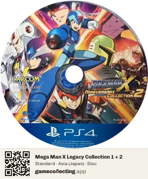 Mega Man X Legacy Collection 1 + 2 PlayStation 4, Asia disc