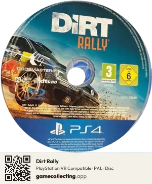 Dirt Rally PlayStation 4, PAL disc