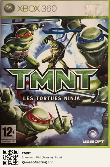 TMNT Xbox 360, France box front
