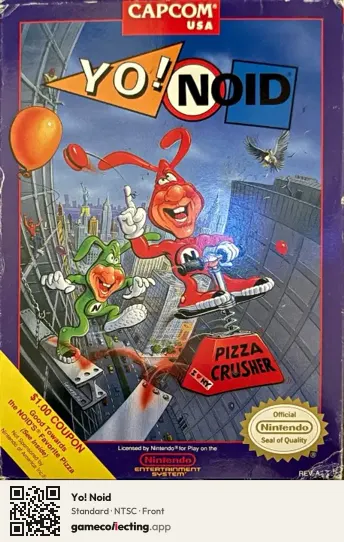 Yo! Noid Nintendo Entertainment System, NTSC box front