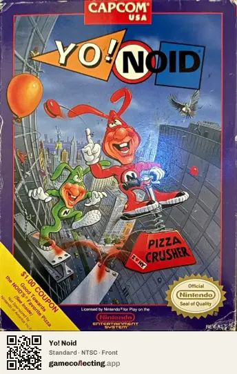 Yo! Noid Nintendo Entertainment System, NTSC box front