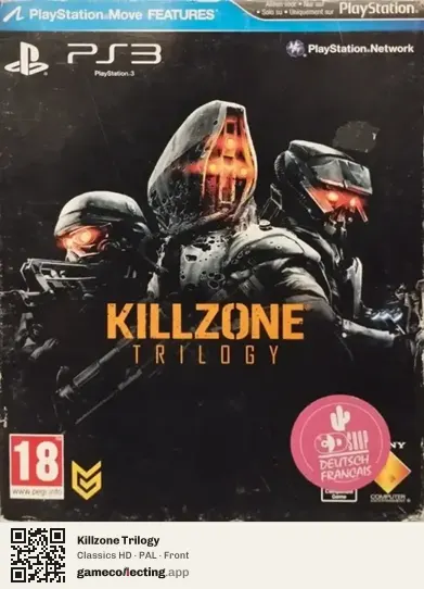 Killzone Trilogy PlayStation 3, PAL box front