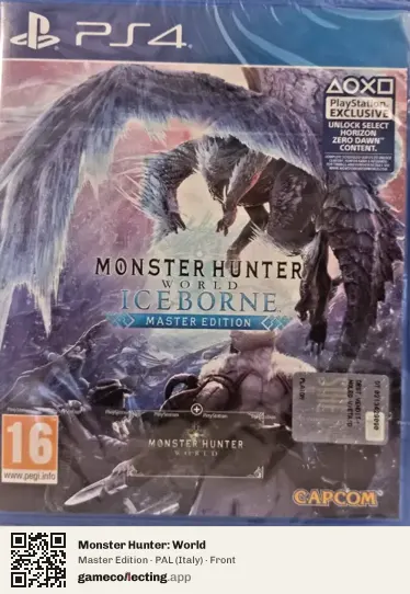 Monster Hunter: World PlayStation 4, Italy box front