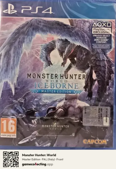 Monster Hunter: World PlayStation 4, Italy box front