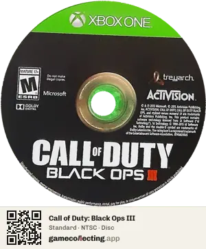 Call of Duty: Black Ops III Xbox One, NTSC disc