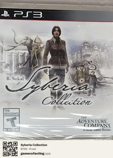 Syberia Collection PlayStation 3, NTSC box front