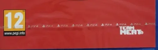 Super Meat Boy, the PEGI square on its front
