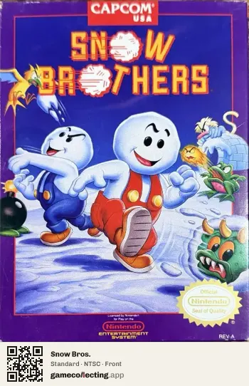 Snow Bros. Nintendo Entertainment System, NTSC box front