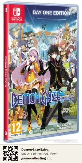 Demon Gaze Extra Nintendo Switch, PAL box front