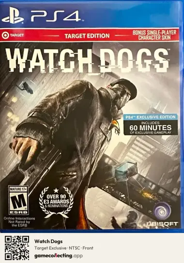 Watch Dogs PlayStation 4, NTSC box front