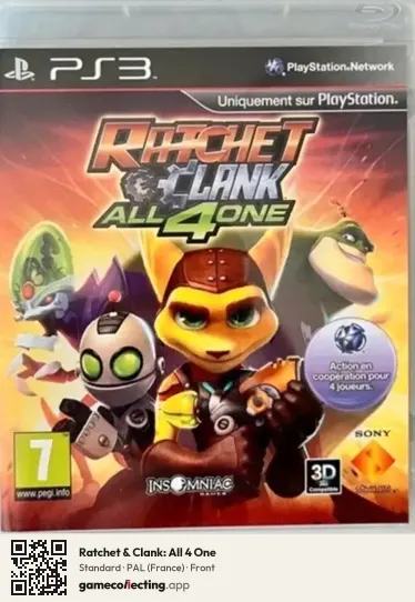 Ratchet & Clank: All 4 One PlayStation 3, France box front