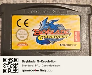 Beyblade: G-Revolution Game Boy Advance, PAL cartridge label