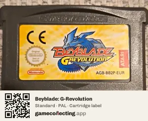 Beyblade: G-Revolution Game Boy Advance, PAL cartridge label