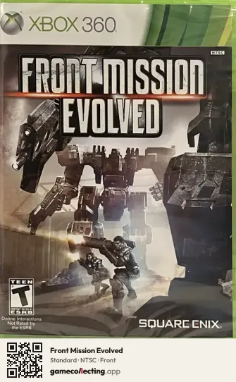 Front Mission Evolved Xbox 360, NTSC box front