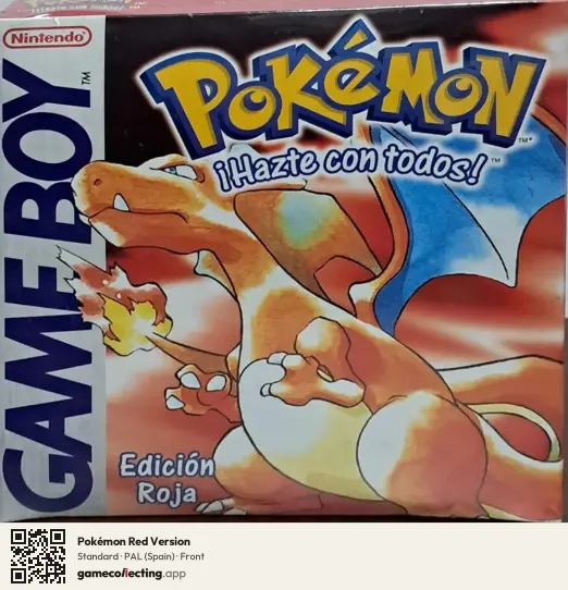 Pokémon Red Version Game Boy, Spain box front