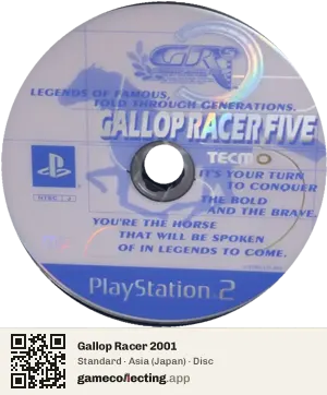 Gallop Racer 2001 PlayStation 2, Asia disc