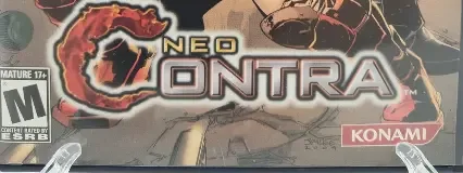 Neo Contra, the ESRB box on its front