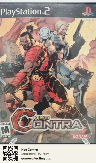 Neo Contra PlayStation 2, NTSC box front