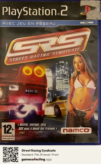 Street Racing Syndicate PlayStation 2, France box front
