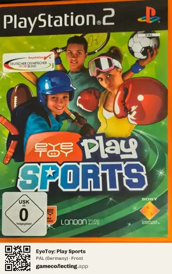 EyeToy: Play Sports PlayStation 2, Germany box front