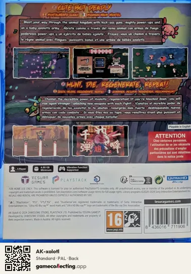 AK-xolotl PlayStation 5, PAL box back