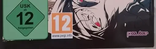 Guilty Gear Xrd: Revelator, the USK square on its front