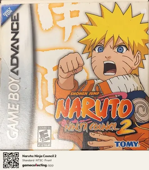 Naruto: Ninja Council 2 Game Boy Advance, NTSC box front