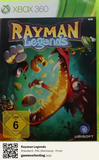 Rayman Legends Xbox 360, Germany box front