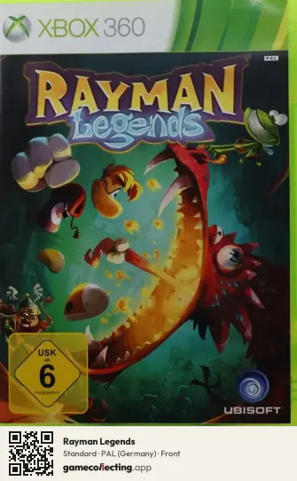 Rayman Legends Xbox 360, Germany box front